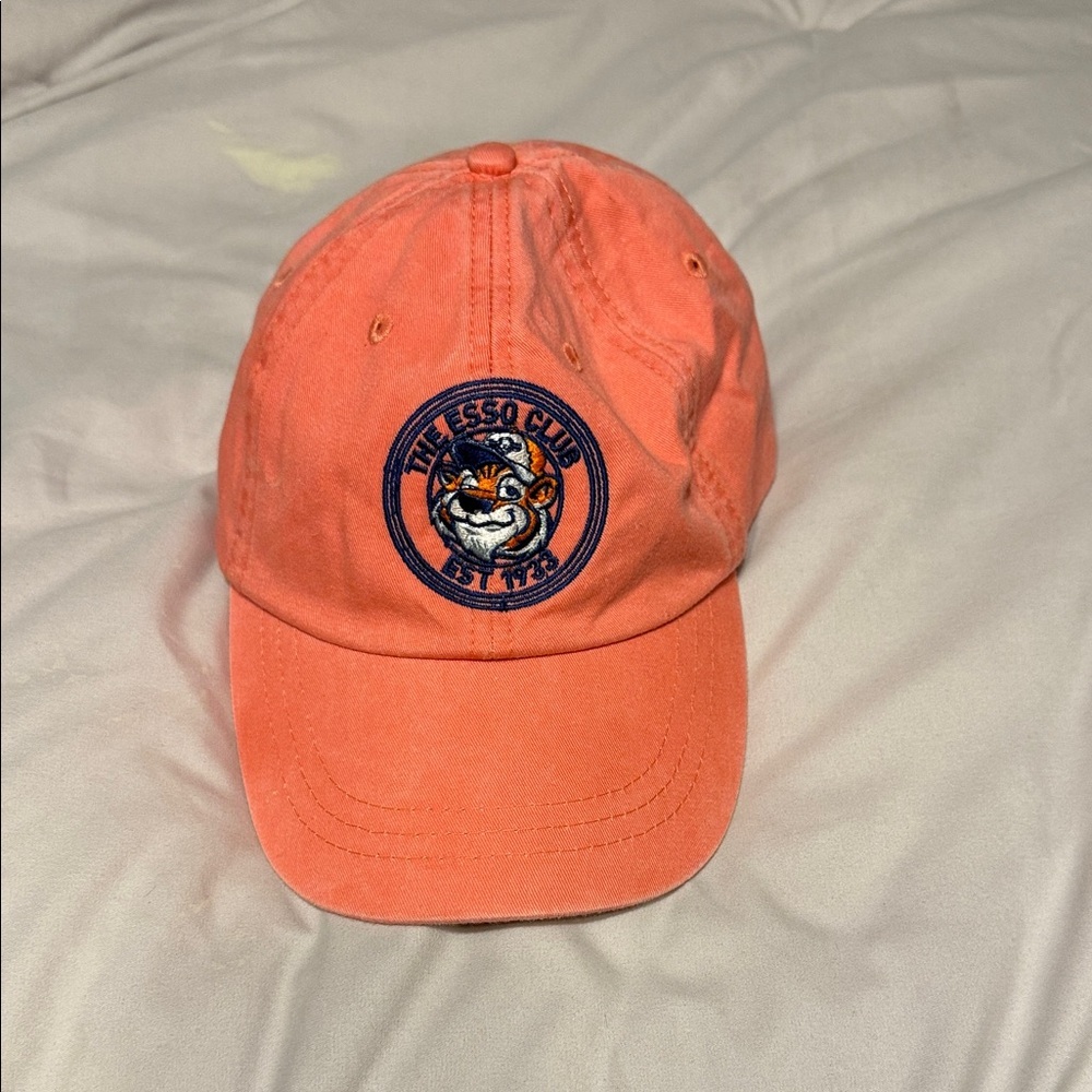 Ladies The Esso Club pink Baseball Cap hat with Tiger Clemson Tigers Athleisure